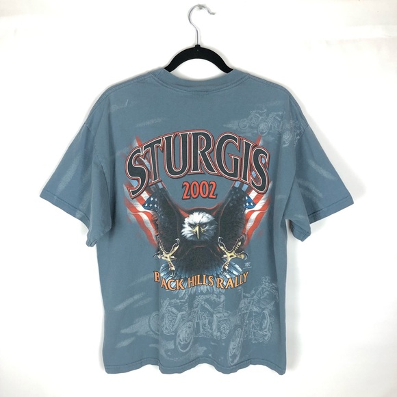 Sturgis Motorcycle Wolf Tee Shirt - Picture 2 of 8